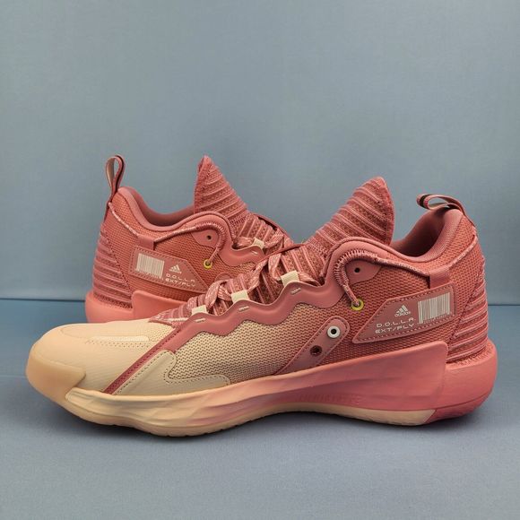 Adidas Basketball Shoes Mens Size 13.5 Dame 7 EXTPLY Pink White Dolla H6… - Picture 6 of 12